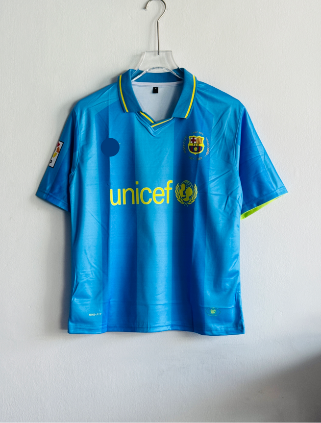 BARCELONA 2007-08 AWAY KIT MESSI FIVESLEEVE POLO