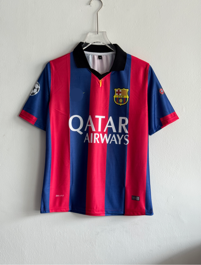 BARCELONA 2014-15 HOME KIT MESSI FIVESLEEVE POLO