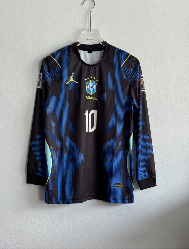 BRAZIL 2026 AWAY KIT NEYMER FULLSLEEVE EMBROIDERY PREMIUM (S)