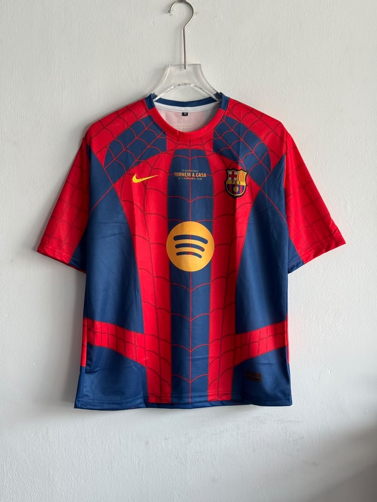 BARCELONA X SPIDERMAN SPECIAL EDITION KIT FIVESLEEVE EMBROIDERY (S - 36)