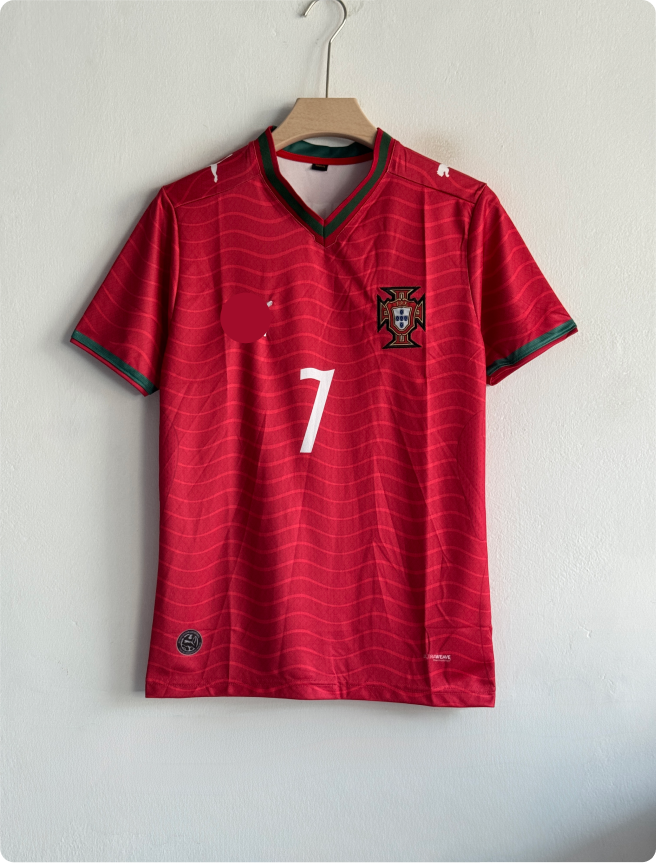 PORTUGAL 2026 HOME KIT RONALDO EMBROIDERY PREMIUM (S)