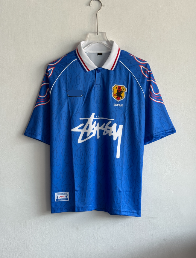 JAPAN X STUSSY 1998 HOME KIT NAKATA FIVESLEEVE POLO EMBROIDERY PREMIUM (S)