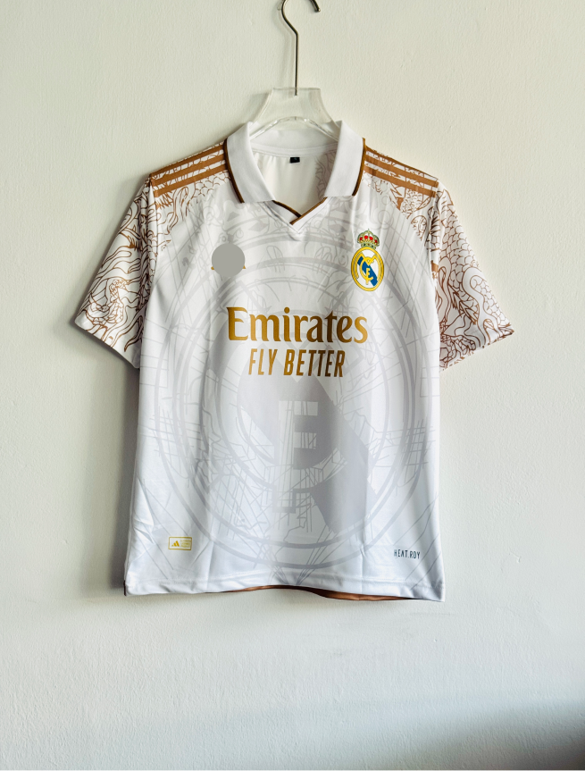REAL MADRID GOLD SPECIAL EDITION KIT RONALDO FIVESLEEVE POLO (S)