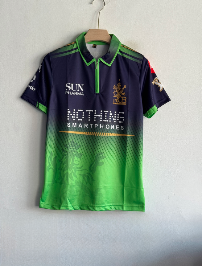 RCB 2026 GREEN KIT VIRAT POLO PREMIUM (S)
