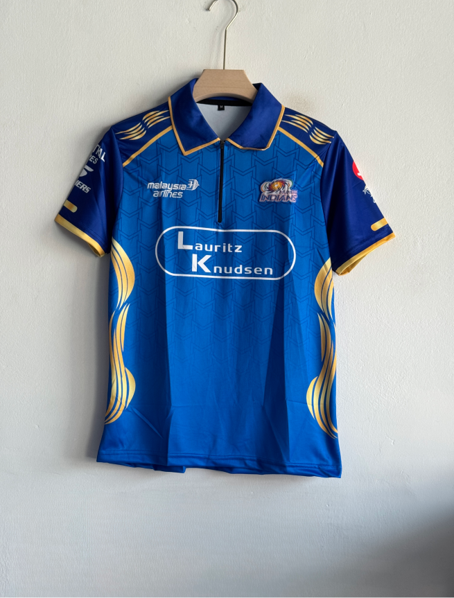 MUMBAI INDIANS 2026 HOME KIT ROHIT POLO EMBROIDEY (L)