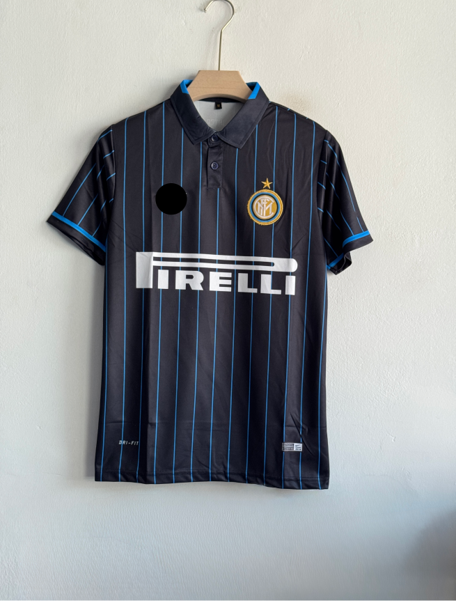 INTERMILAN 2014-15 HOME KIT ICARDI POLO EMBROIDERY PREMIUM (S)