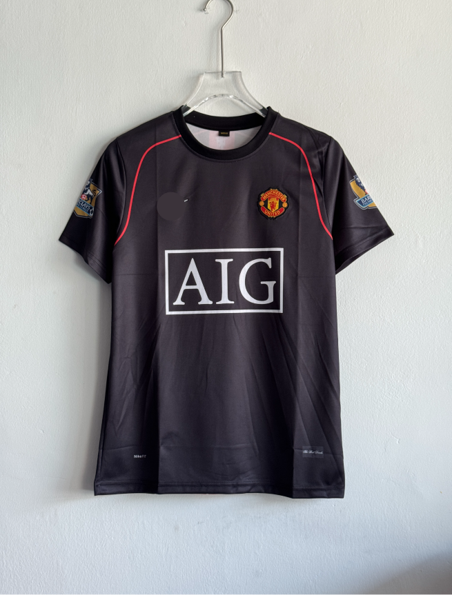 MANCHESTER UNITED 2007-08 AWAY KIT RONALDO EMBROIDERY PREMIUM (S)