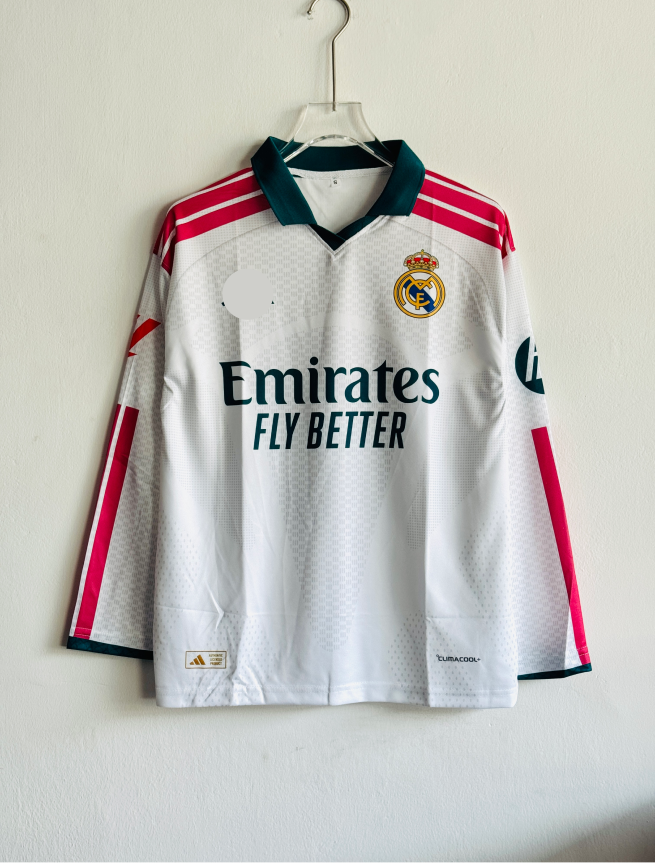 REAL MADRID 26-27 HOME KIT MBAPPE OVERSIZED FULLSLEEVE POLO (S)