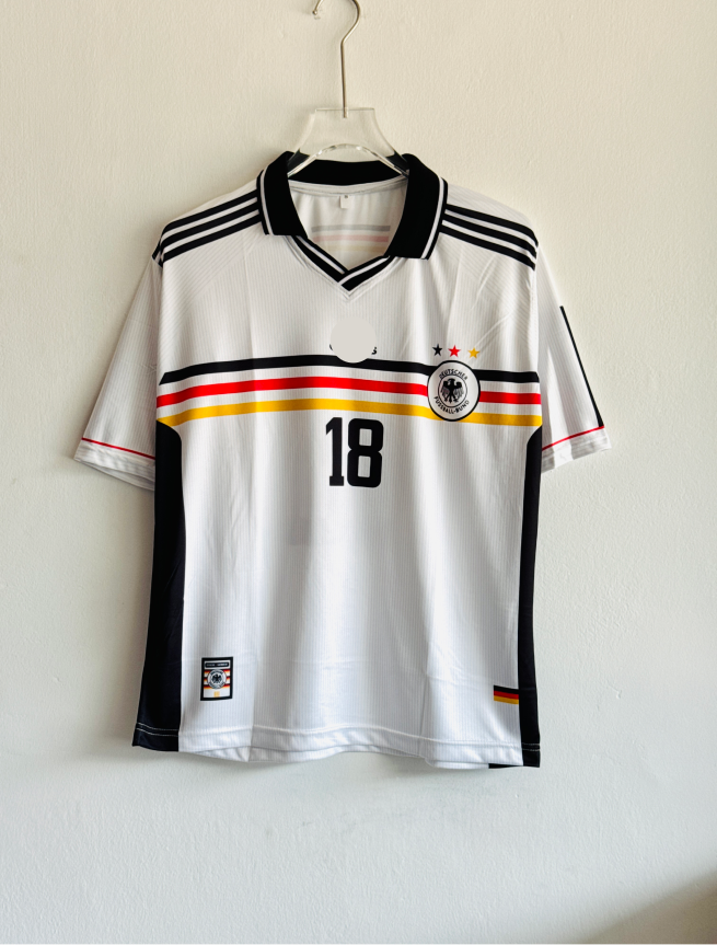 GERMANY 1998 HOME KIT KLINSMANN FIVESLEEVE POLO