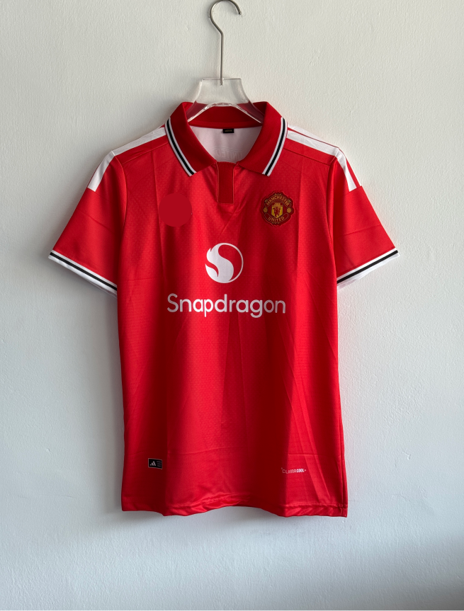 MANCHESTER UNITED 26-27 HOME KIT POLO EMBROIDERY PREMIUM (S)