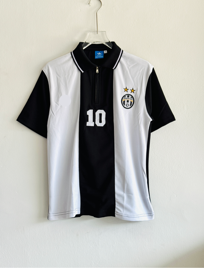TSHIRT JUVENTUS 10 POLO EMBROIDERY WITH ZIP PREMIUM (M)